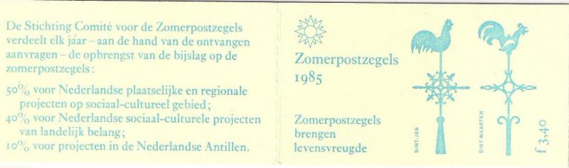 1985 Hollanda Pb31 Kiliseler Karne (Booklet) 2