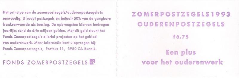 1993 Hollanda Pb48 Tecrübeli İnsan Karne (Booklet) 2