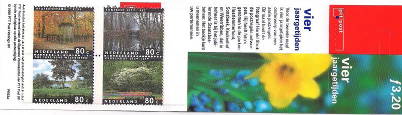 1999 Hollanda Pb53A İlkbahar Karne (Booklet) 1