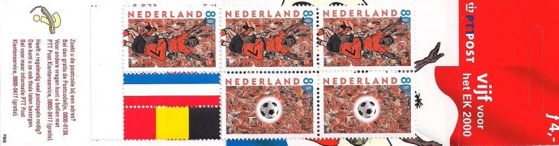 2000 Hollanda Pb60 Futbol Karne (Booklet) 1