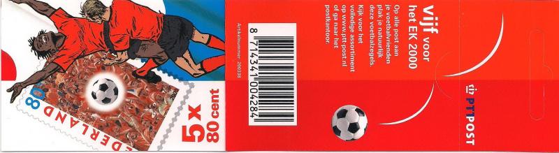 2000 Hollanda Pb60 Futbol Karne (Booklet) 2