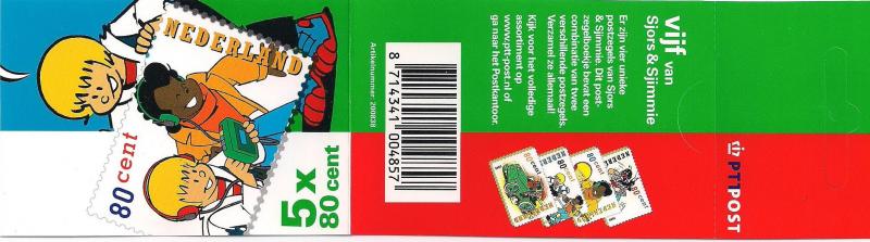 2000 Hollanda Pb62 Sjors Ve Sjimm Karne (Booklet) 2