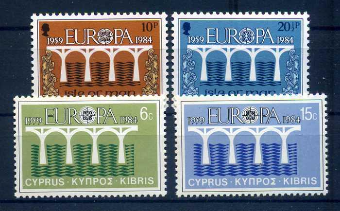 EUROPA CEPT 1984 2 TAM SERİ  SÜPER (1013) 1