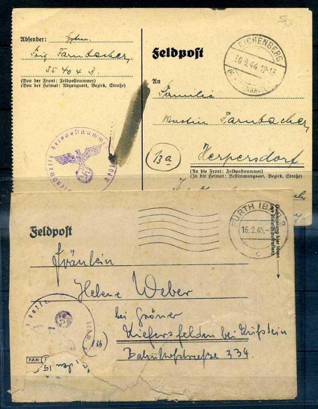 REİCH 1944 NAZİ KARTALI DAMGA PG 2 ANTİYE(İF-1013) 1