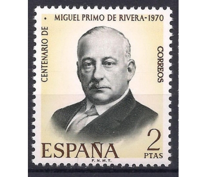 1970 İspanya M.p. De Rivera Damgasız **