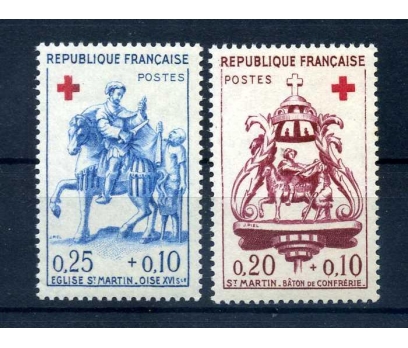 FRANSA ** 1960 CROIX DE ROUGE SÜPER (1013) 1 2x