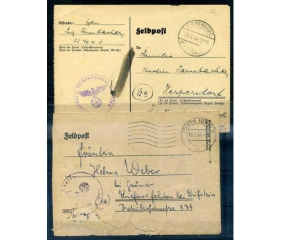 REİCH 1944 NAZİ KARTALI DAMGA PG 2 ANTİYE(İF-1013)