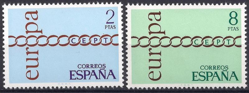 1971 İspanya Europa Cept Damgasız ** 1