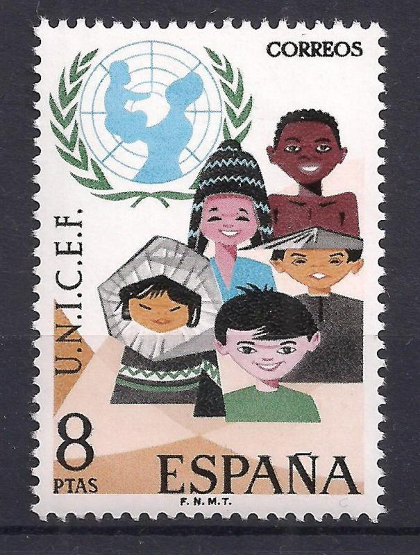 1971 İspanya Unicef Damgasız ** 1