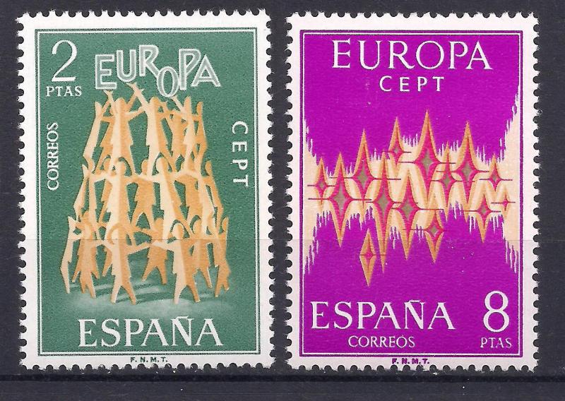 1972 İspanya Europa Cept Damgasız ** 1