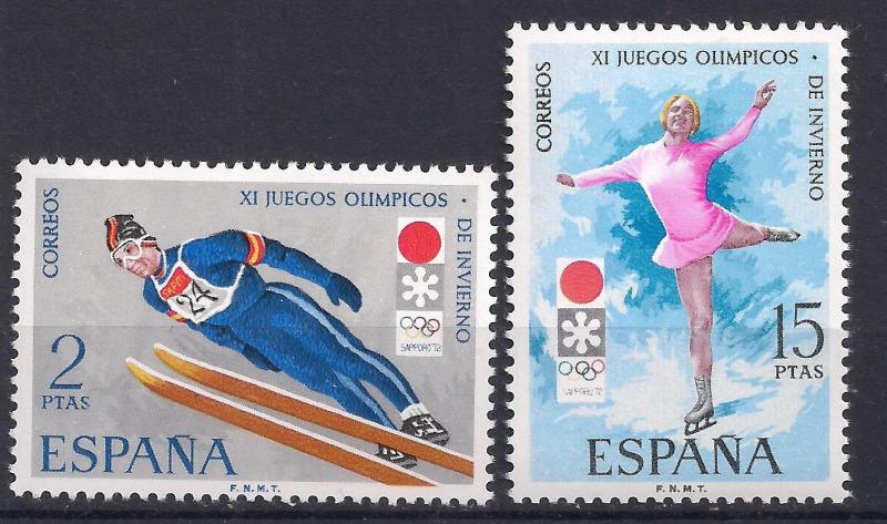 1972 İspanya Sapporo Kış Olimpiyatları Damgasız ** 1