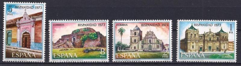 1973 İspanya  Nikaragua Damgasız ** 1