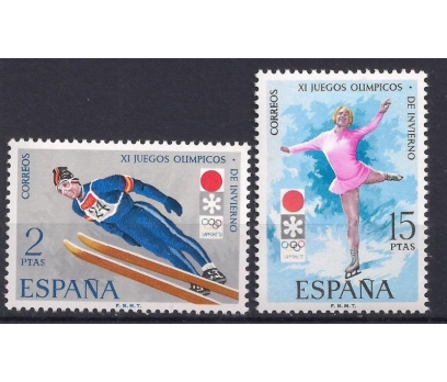1972 İspanya Sapporo Kış Olimpiyatları Damgasız **