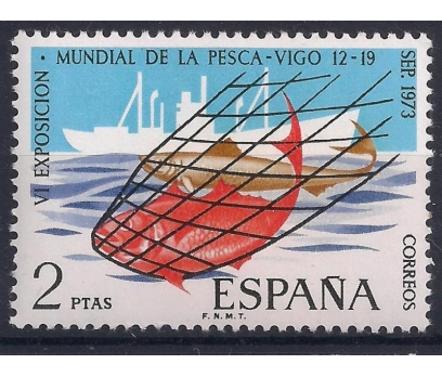 1973 İspanya Balıkavı Damgasız **