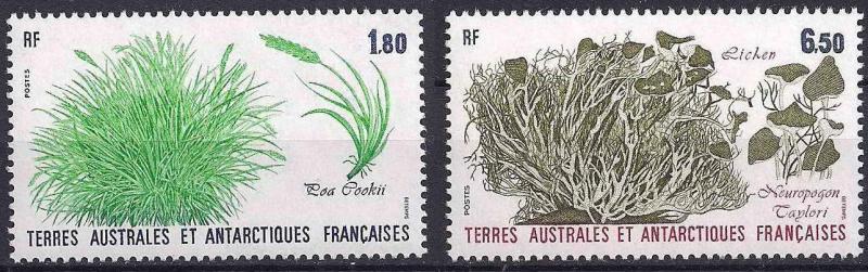1987 Fransa Antartik Bölgesi Bitkiler Damgasız** 1