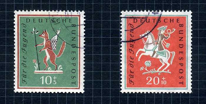 ALMANYA DAMGALI 1957-58 YILI 11 TAM SERİ( E-0114 ) 3
