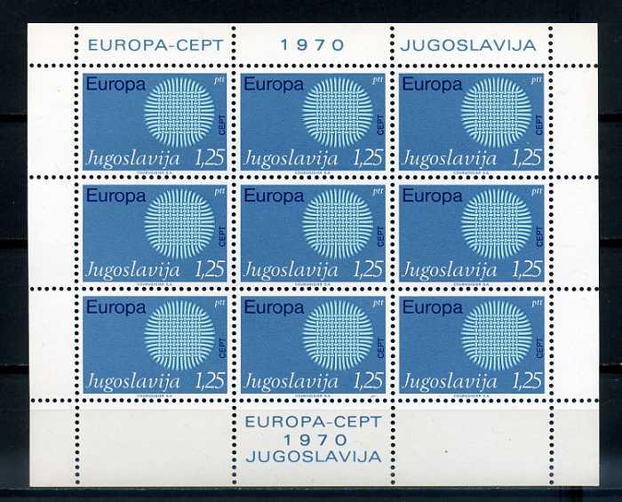 YUGOSLAVYA ** 1970 EUROPA CEPT KB SÜPER(E-0214) 2