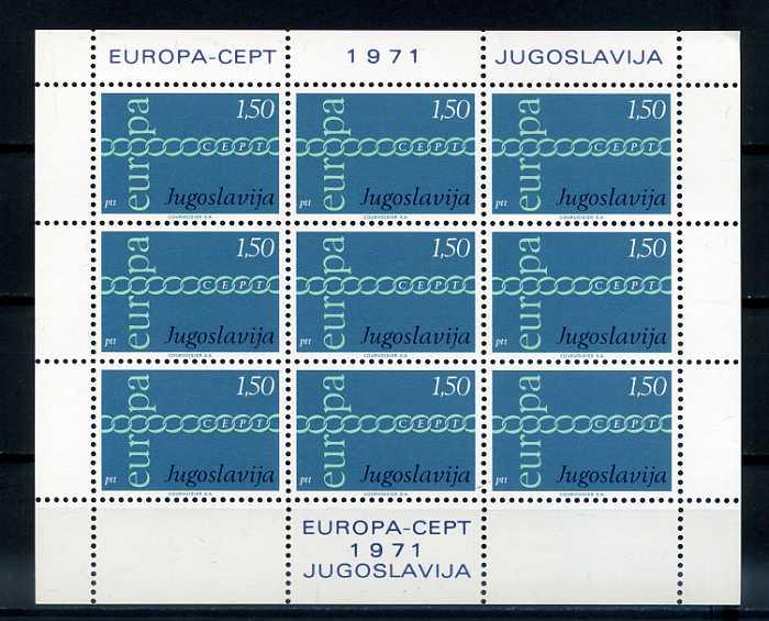 YUGOSLAVYA ** 1971 EUROPA CEPT KB SÜPER(E-0214) 2