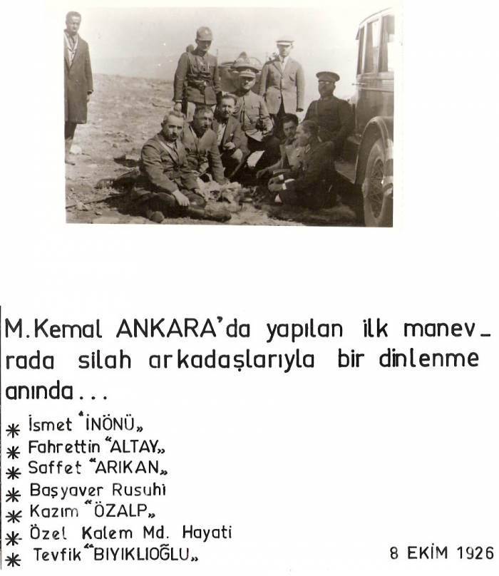 D&K- ATATÜRK ANKARA'DA YAPILAN MANEVRADA 1926 1