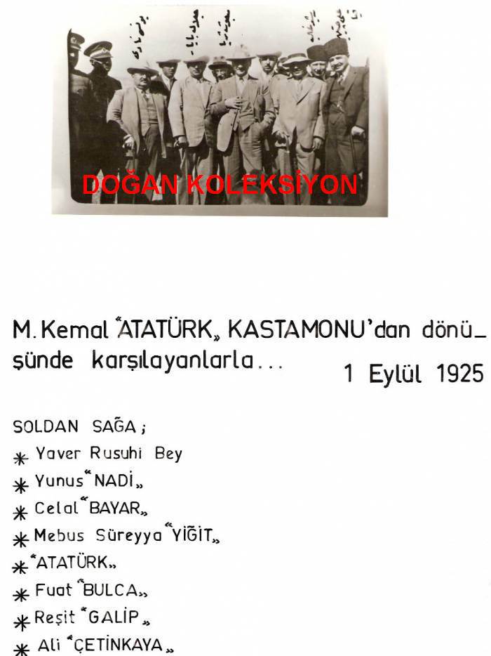 D&K- ATATÜRK KASTAMONU'DAN DÖNERKEN 1925 1