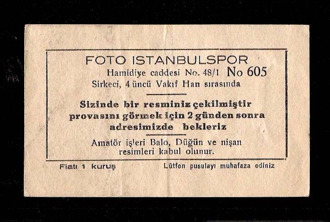 KARTVİZİT-FOTO İSTANBULSPOR-İSTANBUL 1