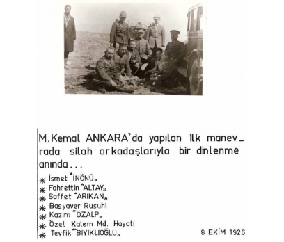 D&K- ATATÜRK ANKARA'DA YAPILAN MANEVRADA 1926