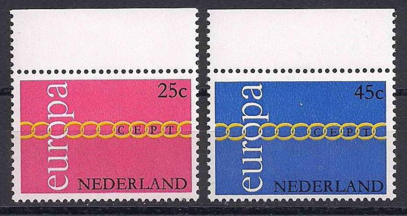 1971 Hollanda Europa Cept Damgasız** 1
