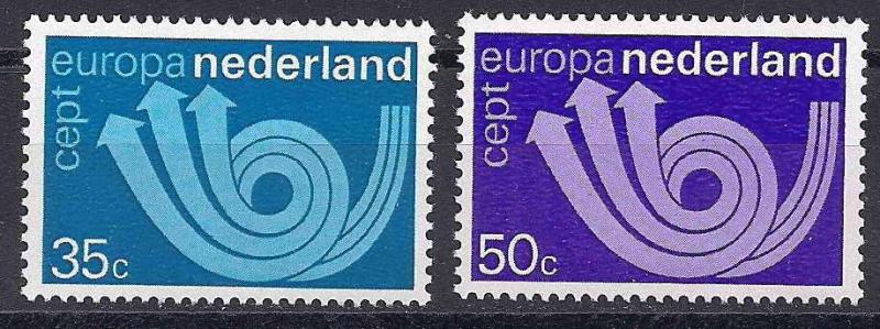 1973 Hollanda Europa Cept Damgasız** 1
