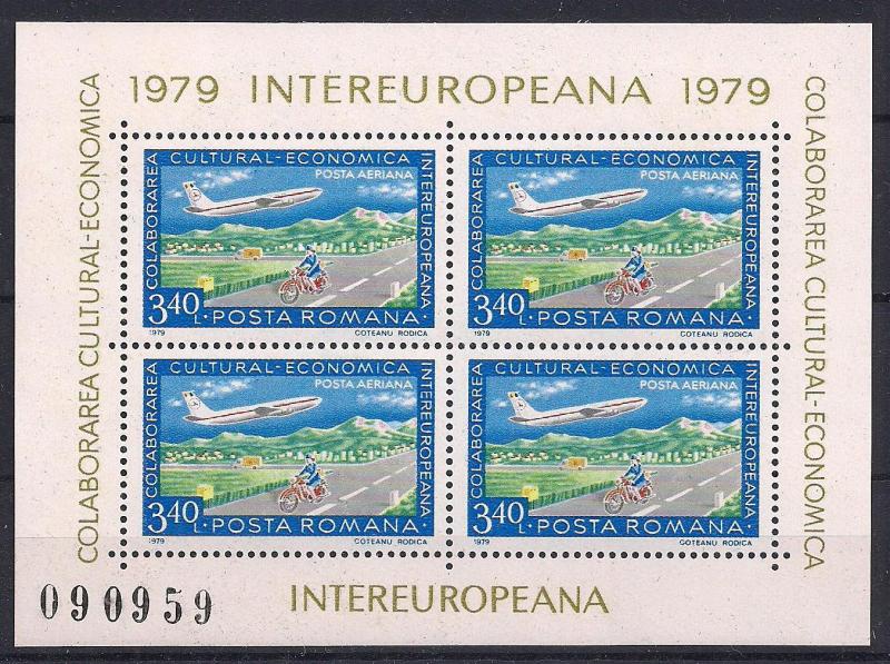 1979 Romanya Intereuropa Blok B157 Damgasız** 1