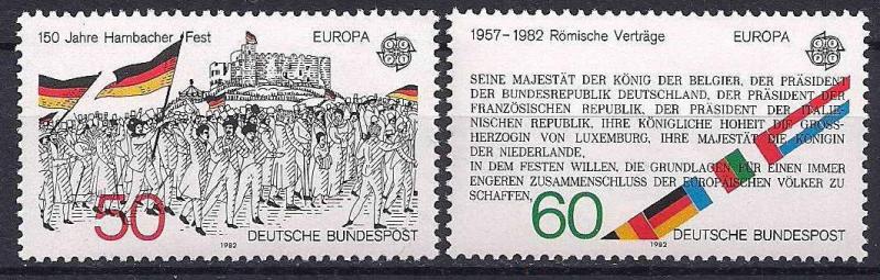 1982 Almanya Europa Cept Damgasız** 1