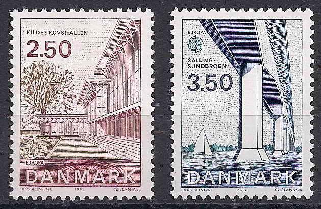 1983 Danimarka Europa Cept Damgasız** 1