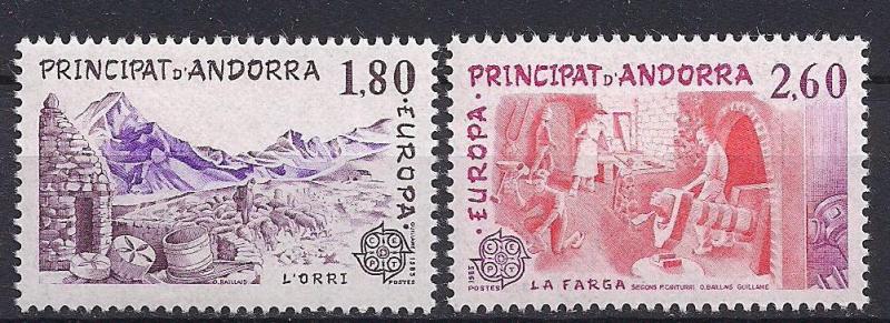 1983 Fransa Andorra Europa Cept Damgasız** 1