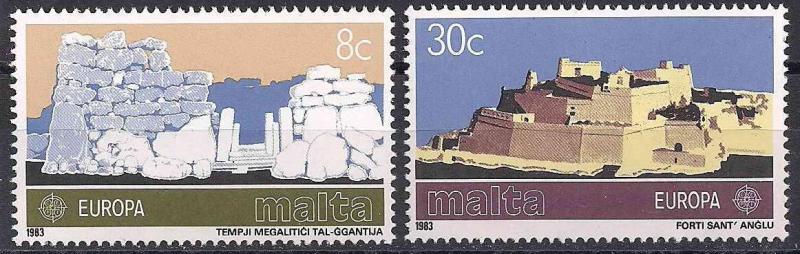 1983 Malta Europa Cept Damgasız** 1