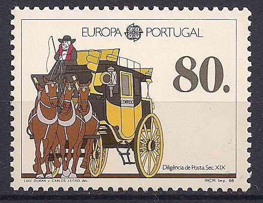 1988 Portekiz Europa Cept Damgasız** 1