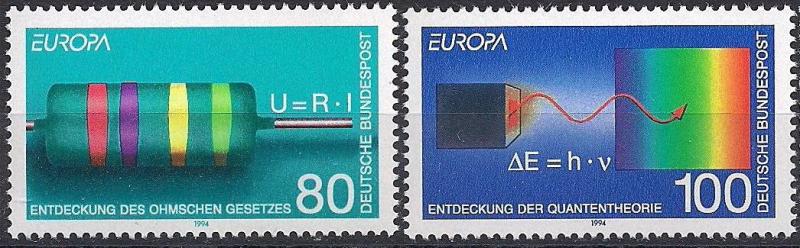 1994 Almanya Europa Cept Keşifler Damgasız** 1