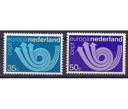 1973 Hollanda Europa Cept Damgasız** 1 2x