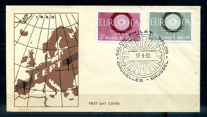 BELÇİKA 1960 EUROPA CEPT  FDC SÜPER (300414) 1