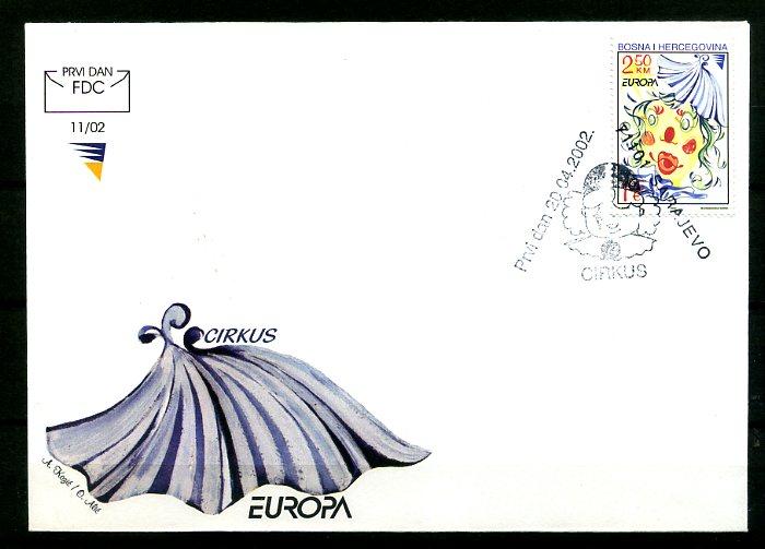 BOSNA HERSEK 2002 EUROPA CEPT  FDC SÜPER (280414) 1