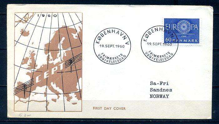 DANİMARKA 1960 EUROPA CEPT  FDC SÜPER (300414) 1