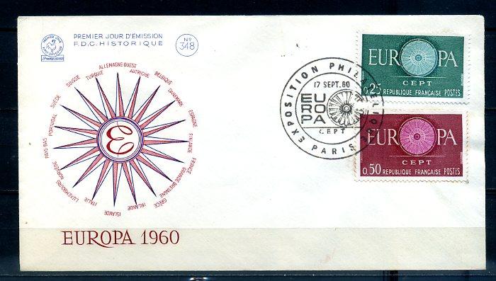 FRANSA 1960 EUROPA CEPT  FDC SÜPER (300414) 1