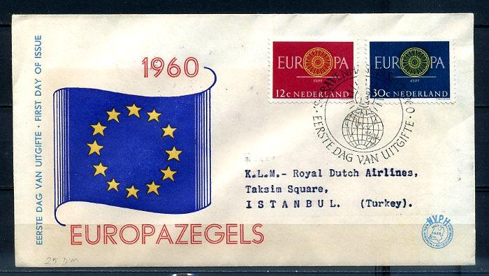 HOLLANDA 1960 EUROPA CEPT  FDC SÜPER (300414) 1