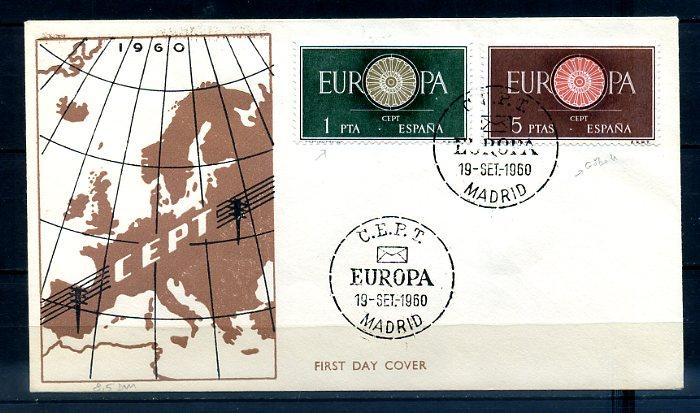 İSPANYA 1960 EUROPA CEPT  FDC SÜPER (300414) 1