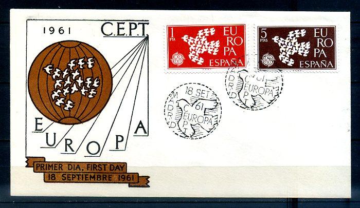 İSPANYA 1961 EUROPA CEPT  FDC SÜPER (300414) 1