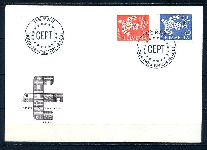 İSVİÇRE 1961 EUROPA CEPT  FDC SÜPER (300414) 1