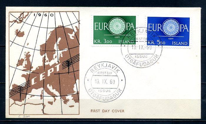 İZLANDA 1960 EUROPA CEPT  FDC SÜPER (300414) 1
