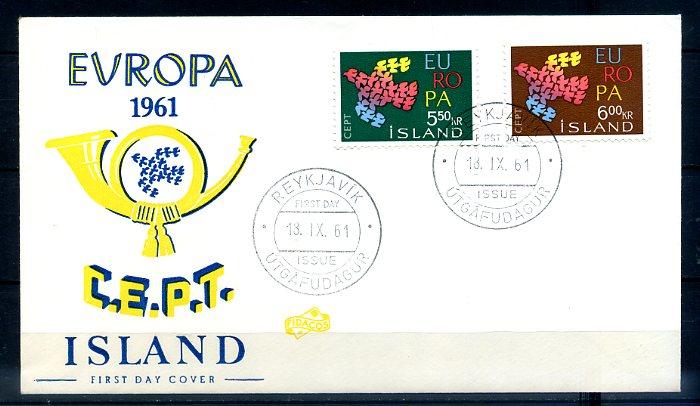 İZLANDA 1961 EUROPA CEPT  FDC SÜPER (300414) 1