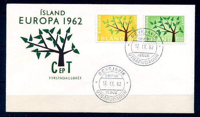 İZLANDA 1962 EUROPA CEPT  FDC SÜPER (300414) 1