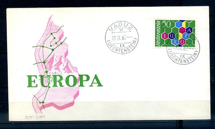 LİECHTENSTEİN 1960 EUROPA CEPT  FDC SÜPER (300414) 1