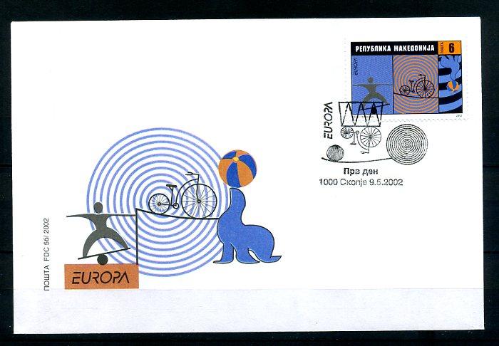 MAKEDONYA 2002 EUROPA CEPT  FDC SÜPER (290414) 2