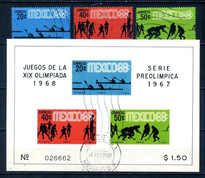 MEKSİKA DAMGALI 1967 OLİMPİYATLAR (040514) 3